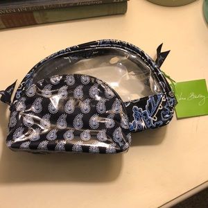 Blue Bandana Vera Bradley Cosmetic Bag Duo
